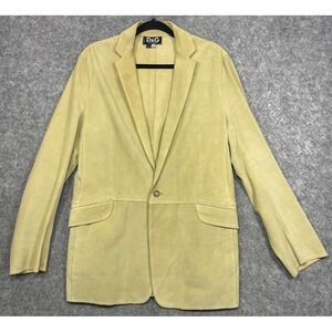 Dolce & Gabbana D&G Suede Jacket Beige Tan 48 Blazer Y2K